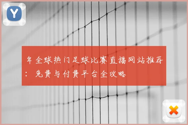 年全球热门足球比赛直播网站推荐:免费与付费平台全攻略